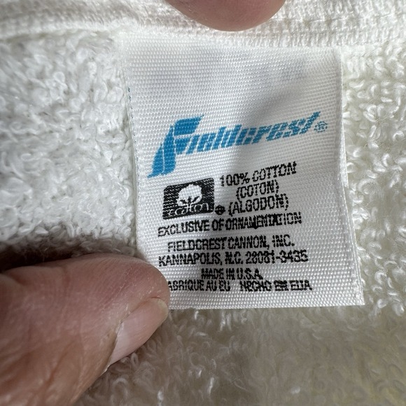 VTG NOS Fieldcrest Floral w/Butterflies 5 Piece Towel Set USA Cotton Cottage - Picture 5 of 7